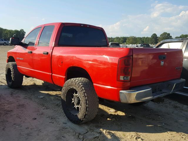 3D7KU28C84G239052 - 2004 DODGE RAM 2500 S RED photo 3