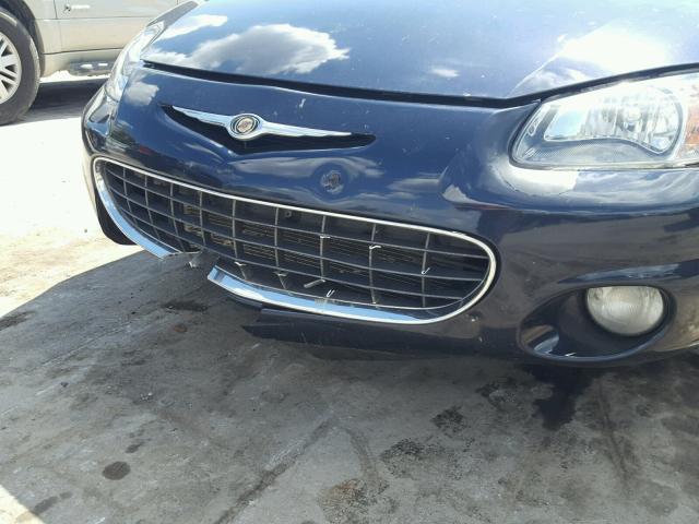 1C3EL55R22N339838 - 2002 CHRYSLER SEBRING LX BLUE photo 9