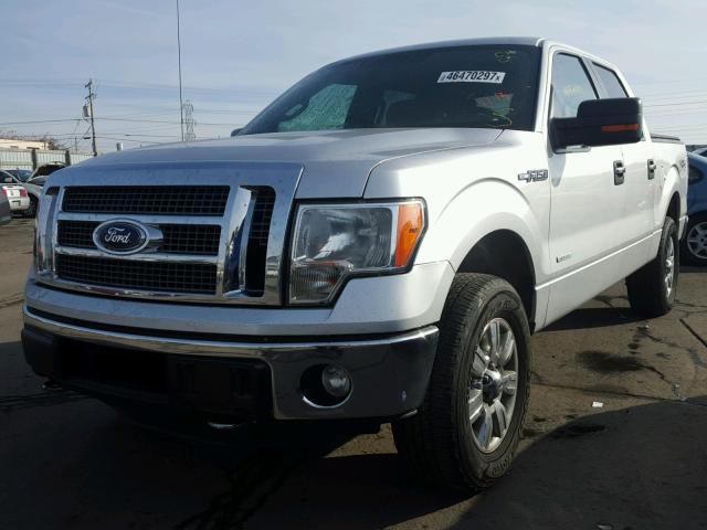 1FTFW1ET3BFC11842 - 2011 FORD F150 SUPER SILVER photo 2