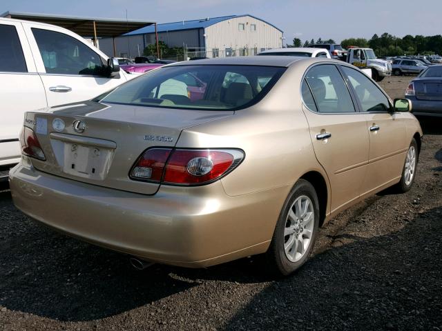 JTHBA30GX40008986 - 2004 LEXUS ES 330 GOLD photo 4