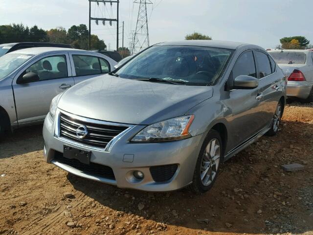 3N1AB7AP5DL639893 - 2013 NISSAN SENTRA S GRAY photo 2