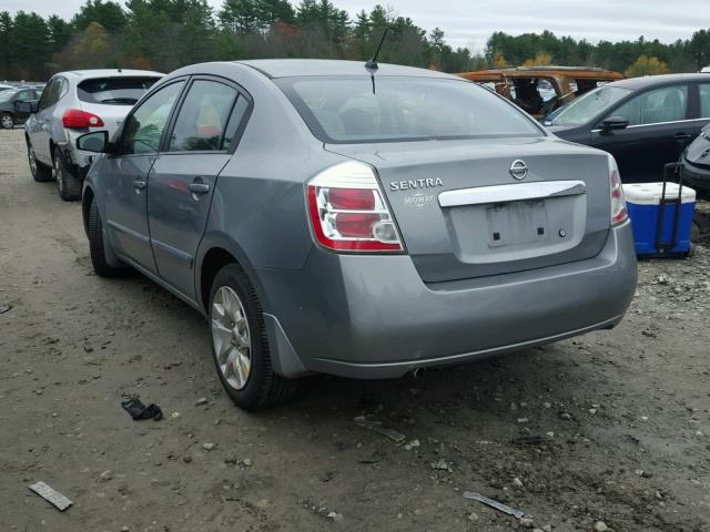 3N1AB6AP7AL671167 - 2010 NISSAN SENTRA 2.0 GRAY photo 3