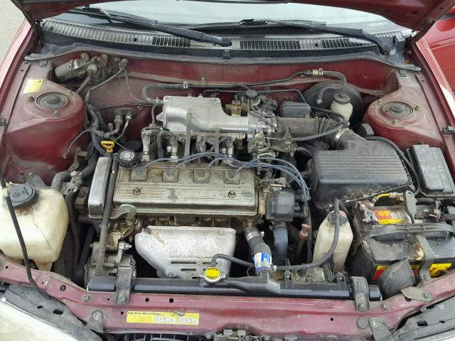 1NXBB02E1TZ375416 - 1996 TOYOTA COROLLA DX MAROON photo 7