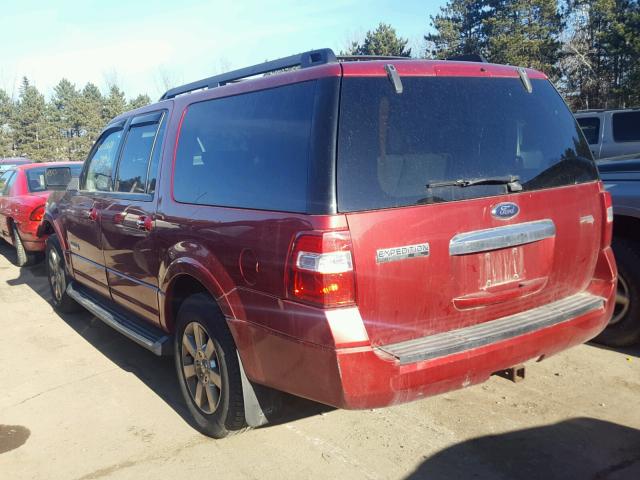 1FMFK16528LA52698 - 2008 FORD EXPEDITION RED photo 3