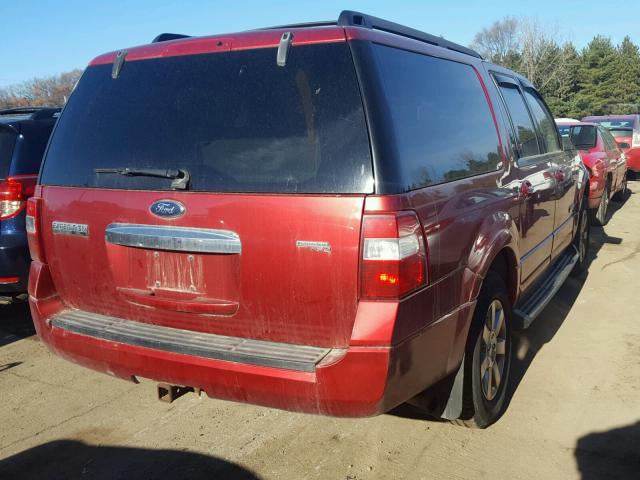 1FMFK16528LA52698 - 2008 FORD EXPEDITION RED photo 4