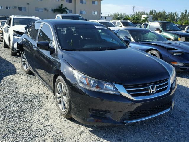 1HGCR2F34EA007715 - 2014 HONDA ACCORD LX BLACK photo 1