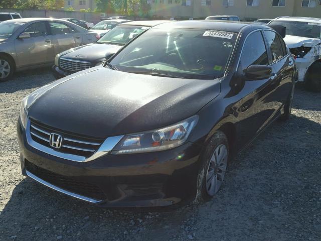 1HGCR2F34EA007715 - 2014 HONDA ACCORD LX BLACK photo 2