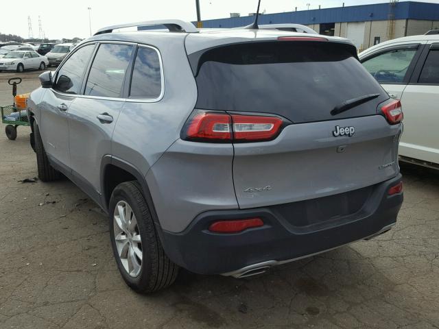 1C4PJMDS9GW253923 - 2016 JEEP CHEROKEE L GRAY photo 3