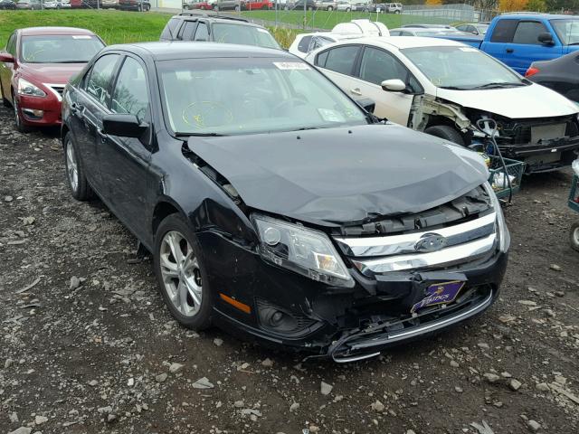 3FAHP0HAXCR306483 - 2012 FORD FUSION SE BLACK photo 1