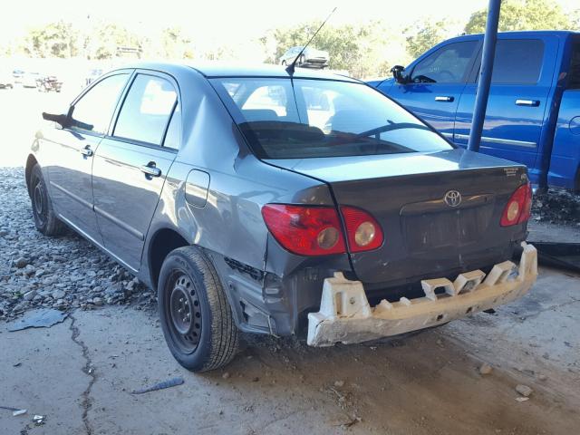 2T1BR32E35C343293 - 2005 TOYOTA COROLLA CE GRAY photo 3