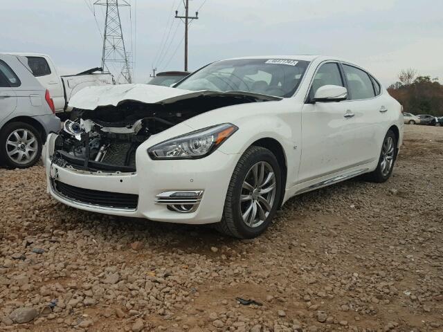 JN1BY1PP4FM600518 - 2015 INFINITI Q70L 3.7 WHITE photo 2