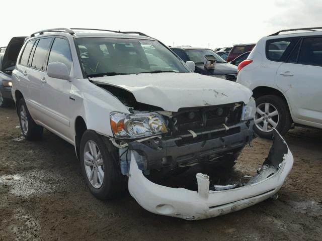 JTEEW21A360006628 - 2006 TOYOTA HIGHLANDER WHITE photo 1