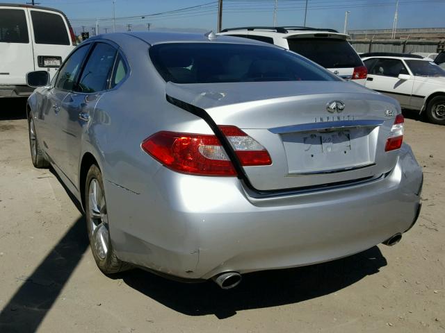 JN1EY1AP5CM910596 - 2012 INFINITI M35H SILVER photo 3