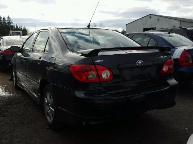 2T1BR32E76C587904 - 2006 TOYOTA COROLLA CE BLACK photo 3