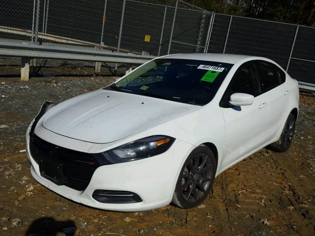 1C3CDFAA3FD410860 - 2015 DODGE DART SE WHITE photo 2