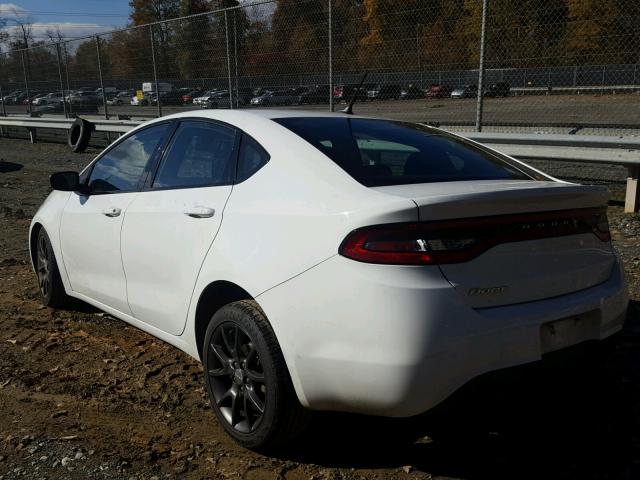 1C3CDFAA3FD410860 - 2015 DODGE DART SE WHITE photo 3