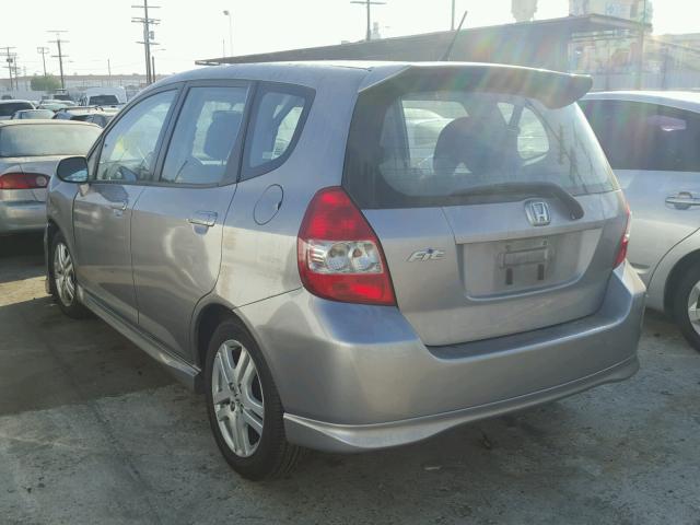 JHMGD38617S055308 - 2007 HONDA FIT S 灰色 照片 3