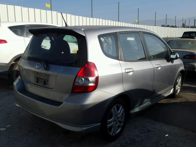 JHMGD38617S055308 - 2007 HONDA FIT S 灰色 照片 4