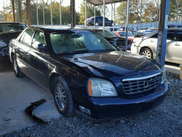 1G6KE57Y64U181352 - 2004 CADILLAC DEVILLE DH BLUE photo 1