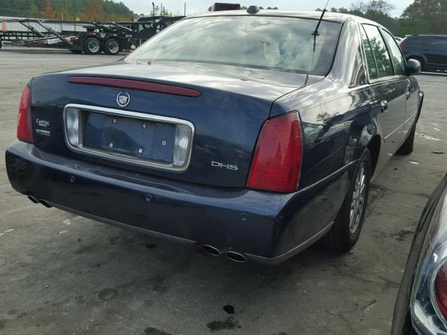 1G6KE57Y64U181352 - 2004 CADILLAC DEVILLE DH BLUE photo 4