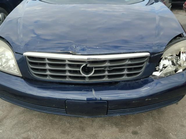 1G6KE57Y64U181352 - 2004 CADILLAC DEVILLE DH BLUE photo 7