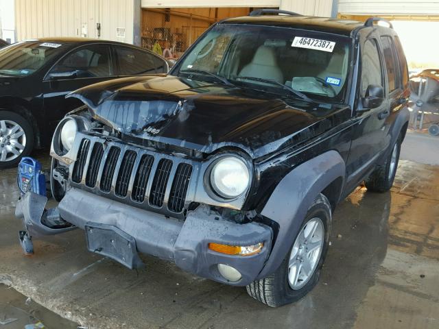 1J4GK48K73W727671 - 2003 JEEP LIBERTY SP BLACK photo 2