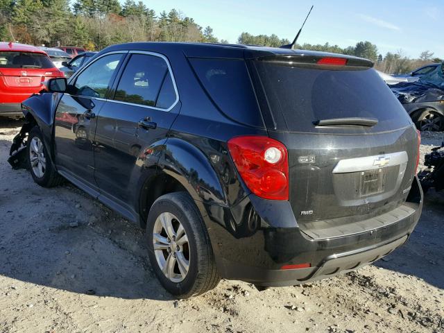 2GNFLCEK2C6187757 - 2012 CHEVROLET EQUINOX LS BLACK photo 3