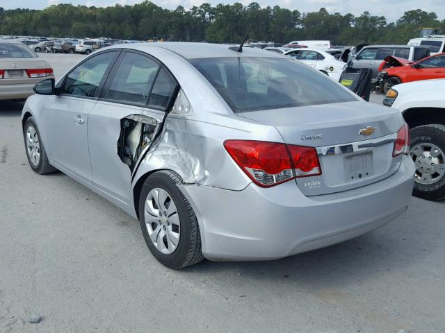 1G1PA5SH7E7229696 - 2014 CHEVROLET CRUZE LS SILVER photo 3