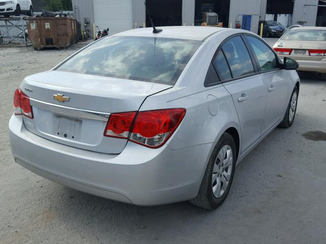 1G1PA5SH7E7229696 - 2014 CHEVROLET CRUZE LS SILVER photo 4