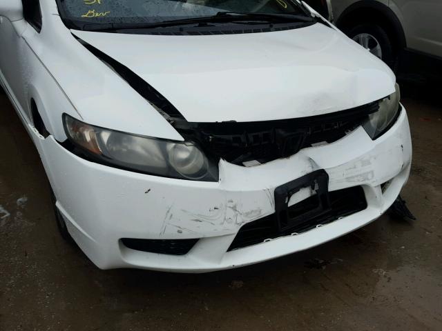 2HGFA1F56AH516152 - 2010 HONDA CIVIC LX WHITE photo 9