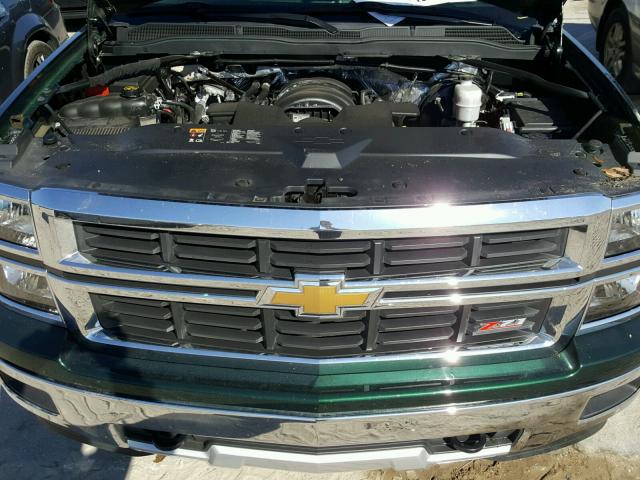 3GCUKREC9FG438121 - 2015 CHEVROLET SILVERADO GREEN photo 7