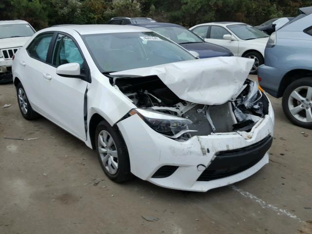 2T1BURHE1EC121716 - 2014 TOYOTA COROLLA L WHITE photo 1