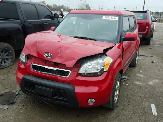 KNDJT2A28A7031304 - 2010 KIA SOUL + RED photo 2