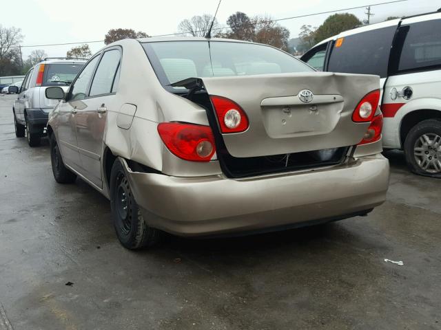 1NXBR32E28Z968142 - 2008 TOYOTA COROLLA CE GOLD photo 3