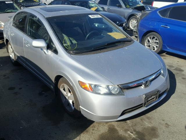 1HGFA16806L018565 - 2006 HONDA CIVIC EX SILVER photo 1