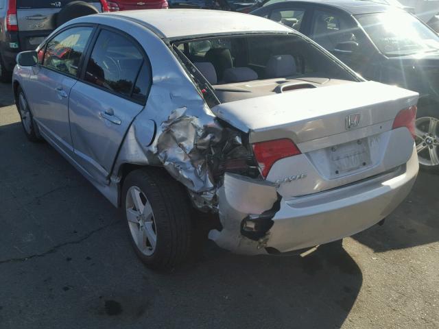 1HGFA16806L018565 - 2006 HONDA CIVIC EX SILVER photo 3