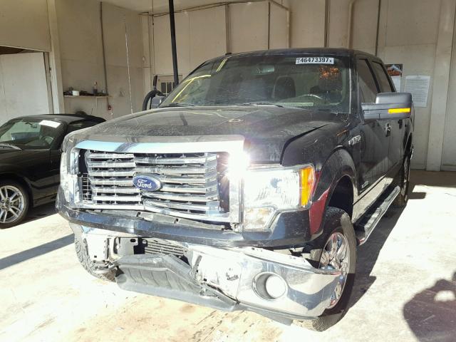 1FTFW1ET5CFB68767 - 2012 FORD F150 SUPER BLACK photo 2