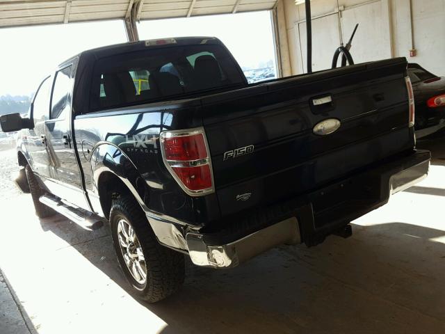 1FTFW1ET5CFB68767 - 2012 FORD F150 SUPER BLACK photo 3