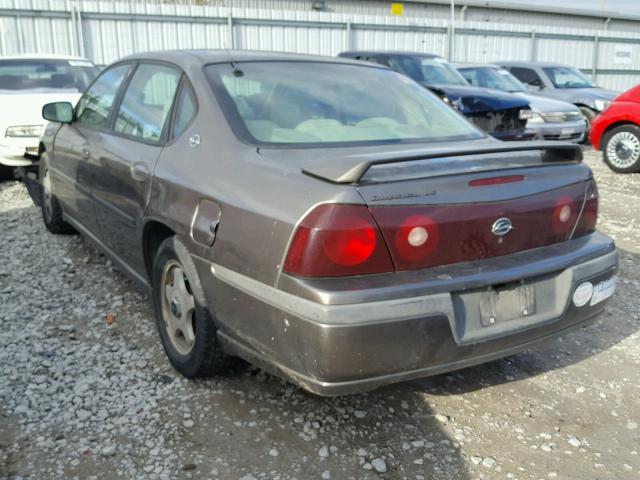 2G1WH55KX29241124 - 2002 CHEVROLET IMPALA LS BROWN photo 3