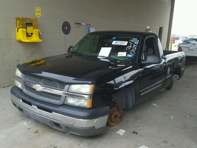 1GCEC14XX5Z354217 - 2005 CHEVROLET SILVERADO BLACK photo 2