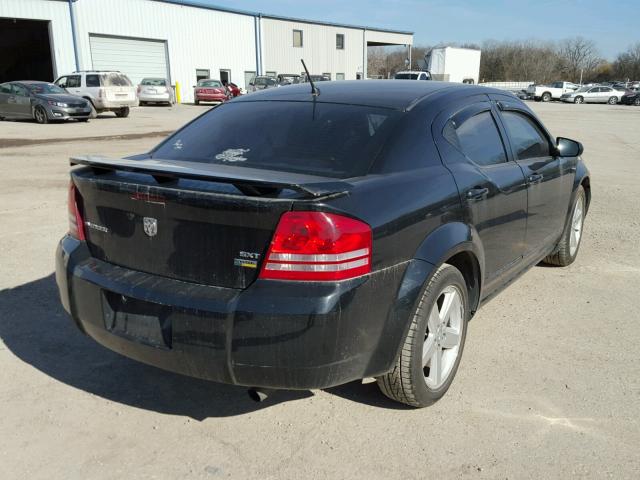 1B3LC56R28N691457 - 2008 DODGE AVENGER SX BLACK photo 4