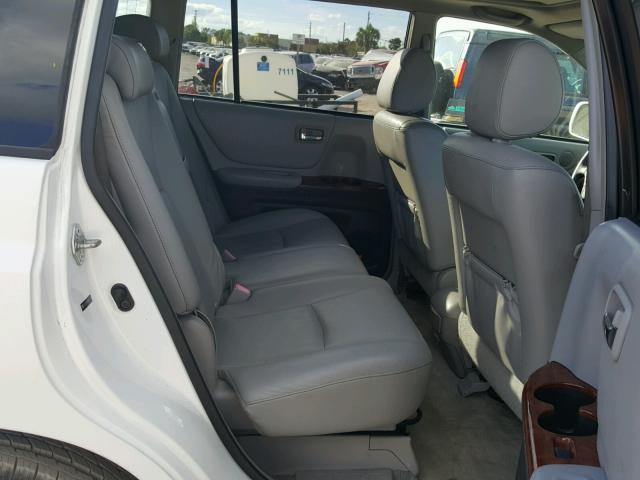 JTEDW21A860001209 - 2006 TOYOTA HIGHLANDER WHITE photo 6