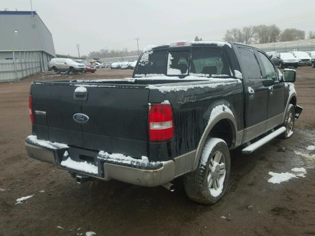 1FTPW14505FB15730 - 2005 FORD F150 SUPER BLACK photo 4