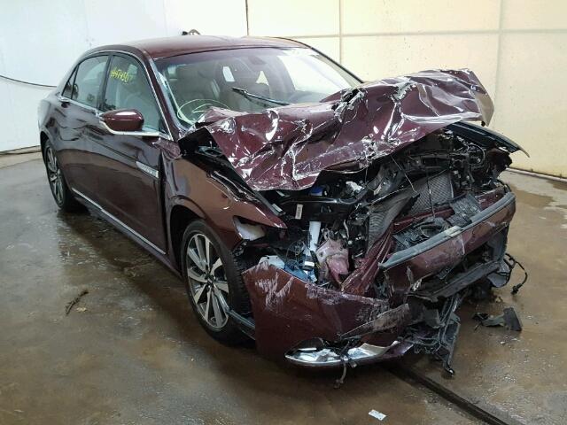 1LN6L9PK2H5631369 - 2017 LINCOLN CONTINENTA MAROON photo 1