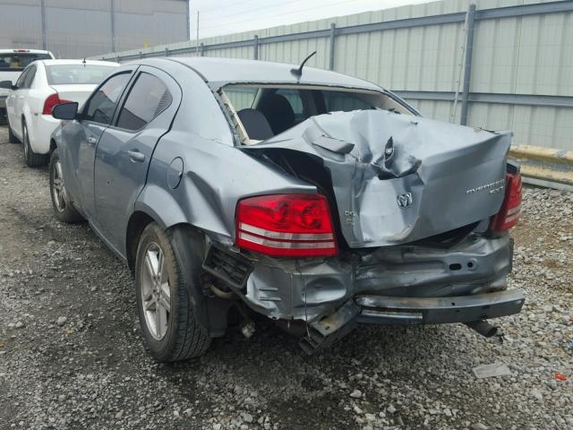 1B3LC56D79N520189 - 2009 DODGE AVENGER SX GRAY photo 3