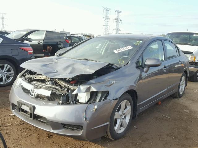 19XFA1F6XBE043733 - 2011 HONDA CIVIC LX-S Gris foto 2