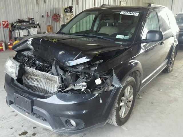 3C4PDDBG5DT506789 - 2013 DODGE JOURNEY SX BLACK photo 2