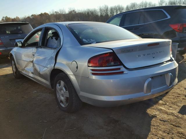 1B3EL46X55N589194 - 2005 DODGE STRATUS SX SILVER photo 3