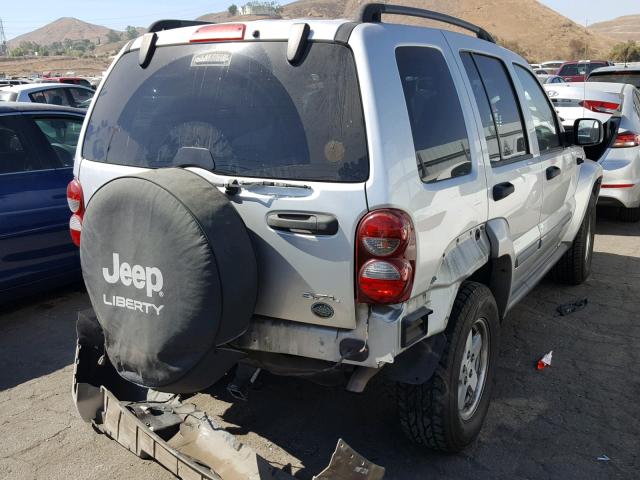 1J4GK38K45W652098 - 2005 JEEP LIBERTY RE GRAY photo 4