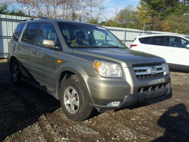 5FNYF18527B027610 - 2007 HONDA PILOT EXL GREEN photo 1